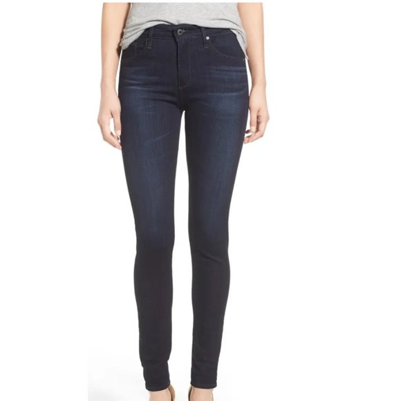 Ag Adriano Goldschmied Denim - AG Farrah high rise skinny jeans high rise dark wash size 26